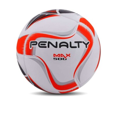 BOLA FUTSAL PENALTY MAX 500 TERMOTEC X - Branco/laranja