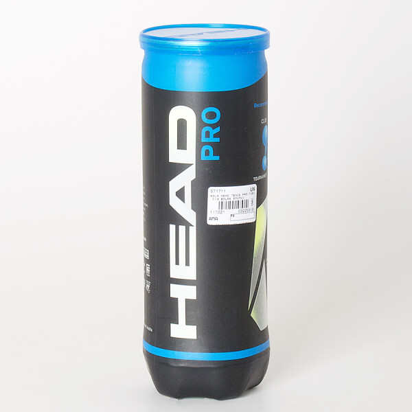 BOLA HEAD TENIS PRO TUBO COM 3 BOLAS - Amarelo