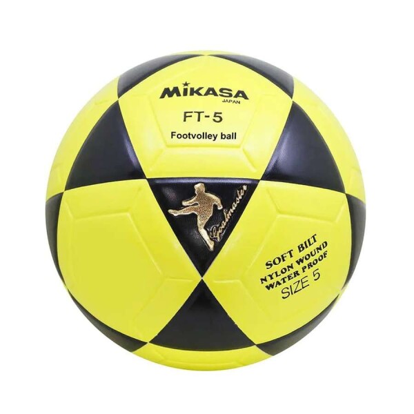 BOLA MIKASA FUTEVÔLEI FIFA FT-5 - Amarelo/preto