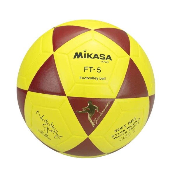 BOLA MIKASA FUTEVÔLEI FIFA FT-5 - Amarelo/vermelho