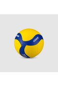 BOLA MIKASA VOLEI COURO SINTETICO COSTURADO - Amarelo/azul BOLA MIKASA VOLEI COURO SINTETICO COSTURADO - Amarelo/azul