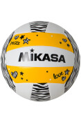 BOLA MIKASA VÔLEI DE PRAIA VXS-ZB - Branco/amarelo