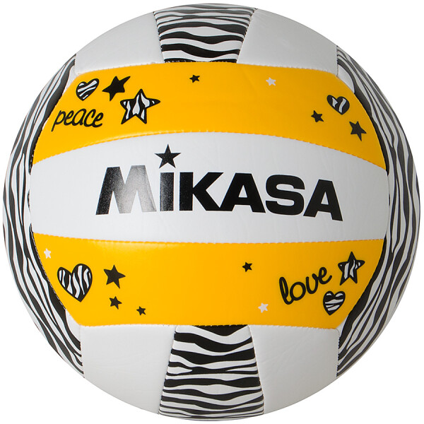 BOLA MIKASA VÔLEI DE PRAIA VXS-ZB - Branco/amarelo