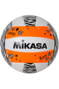 BOLA MIKASA VÔLEI DE PRAIA VXS-ZB - Branco/laranja