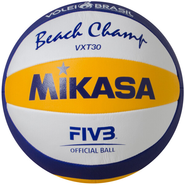 BOLA MIKASA VÔLEI DE PRAIA VXT30 - Amarelo/branco