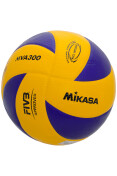 BOLA MIKASA VÔLEI SYNTHETIC LEATHER MVA300 - Amarelo/azul