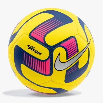 BOLA NIKE CAMPO PITCH - Amarelo/rosa