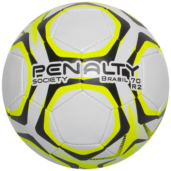 BOLA PENALTY BRASIL 70 R2 IX SOCIETY - Branco/amarelo