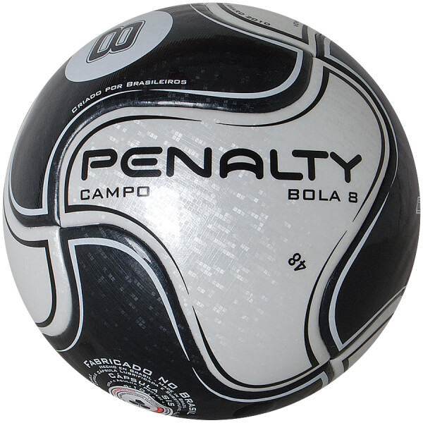 BOLA PENALTY CAMPO 8 IX - Branco/preto