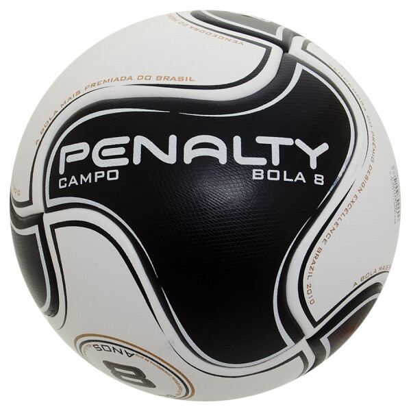 BOLA PENALTY CAMPO 8 S11 R2 6 - Branco/preto