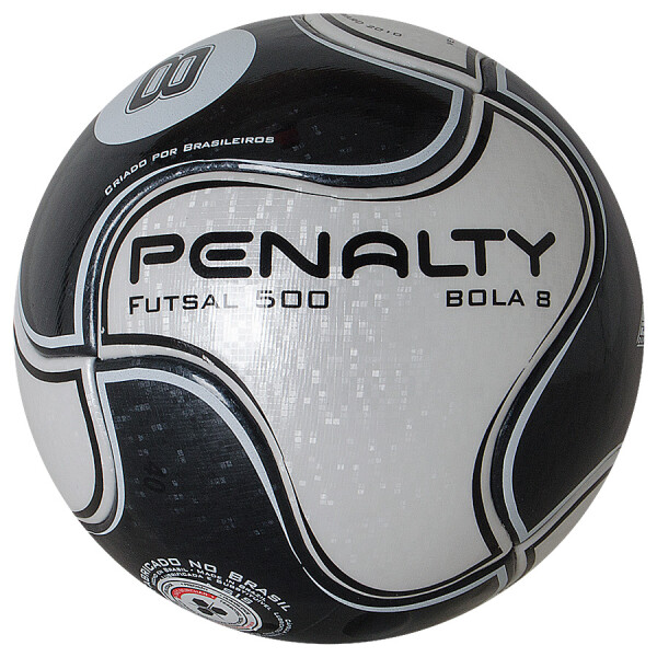 BOLA PENALTY FUTSAL 500 8 IX - Branco/preto
