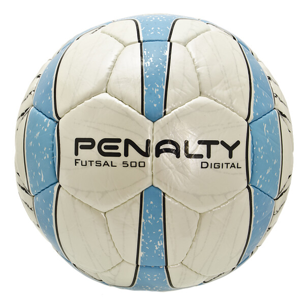 BOLA PENALTY FUTSAL DIGITAL 500 C/C - Branco/azul