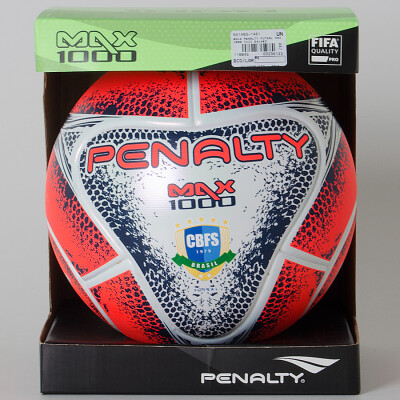 BOLA PENALTY FUTSAL MAX 1000 VIII - Branco/laranja