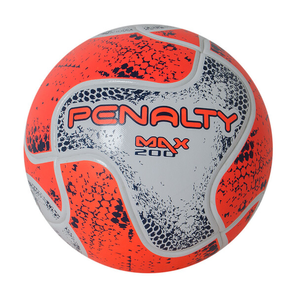 BOLA PENALTY FUTSAL MAX 200 TERMOTEC VIII - Branco/laranja