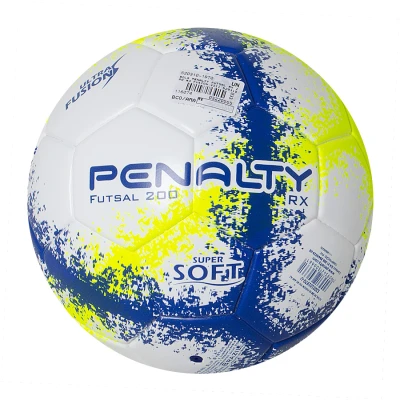 BOLA PENALTY FUTSAL RX 200 R3 FUSION VIII - Branco/amarelo