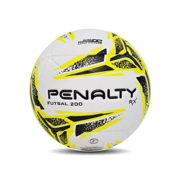 BOLA PENALTY FUTSAL RX 200 XXIII - Branco/amarelo