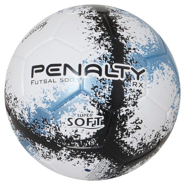 BOLA PENALTY FUTSAL RX 500 R3 FUSION VIII - Branco/azul