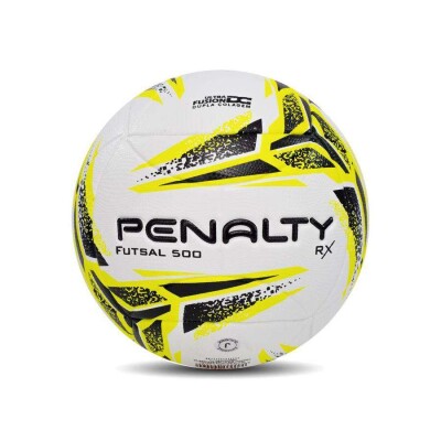BOLA PENALTY FUTSAL RX 500 XXIII - Branco/amarelo