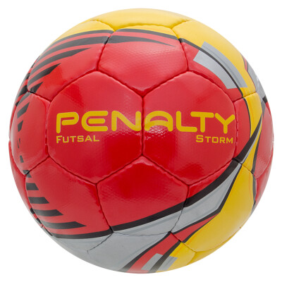 BOLA PENALTY FUTSAL STORM C/C - Vermelho/amarelo