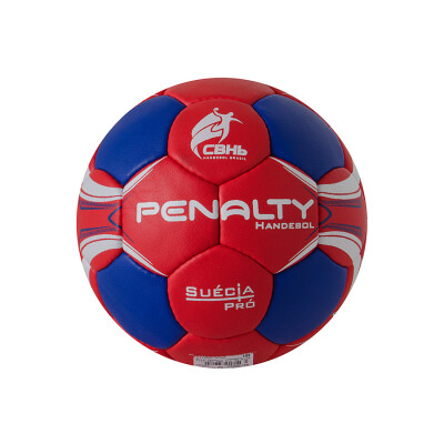 BOLA PENALTY HANDEBOL SUÉCIA H2L PRÓ - Vermelho/azul