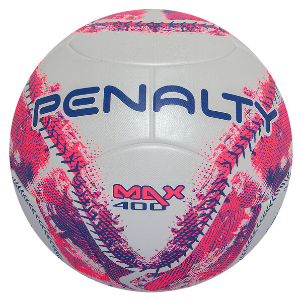 BOLA PENALTY MAX 400 IX FUTSAL - Branco/pink