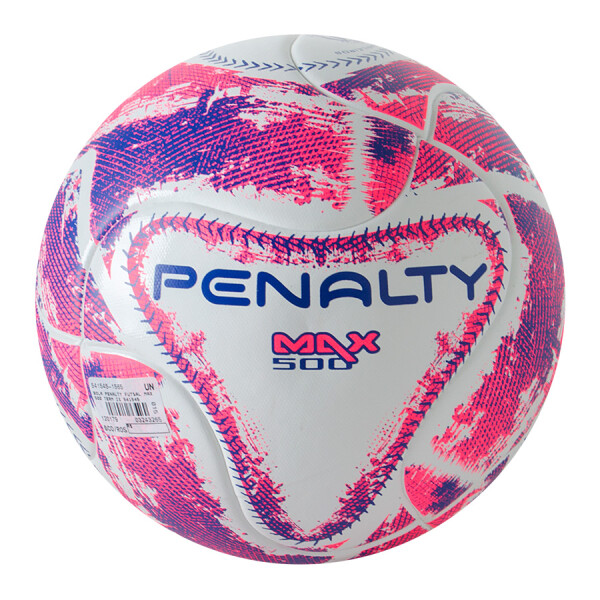BOLA PENALTY MAX 500 TERM IX FUTSAL - Branco/rosa
