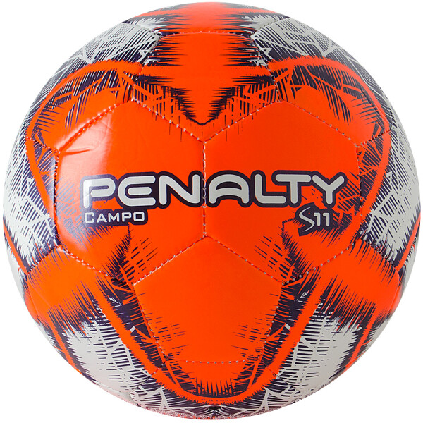 BOLA PENALTY S11 R6 IX CAMPO - Branco/laranja