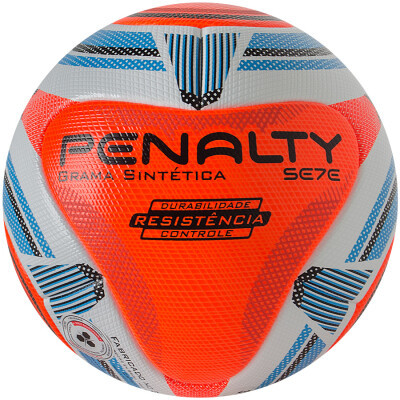 BOLA PENALTY SE7E PRO KO IX GRAMA SINTÉTICA - Branco/laranja