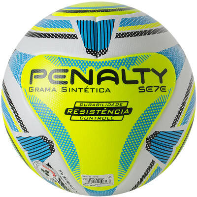 BOLA PENALTY SE7E R2 KO IX GRAMA SINTÉTICA - Branco/amarelo