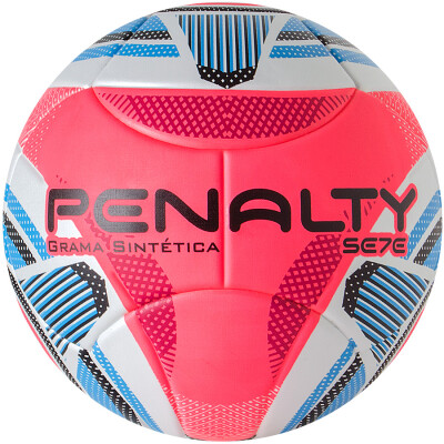 BOLA PENALTY SE7E R3 KO IX GRAMA SINTÉTICA - Branco/rosa