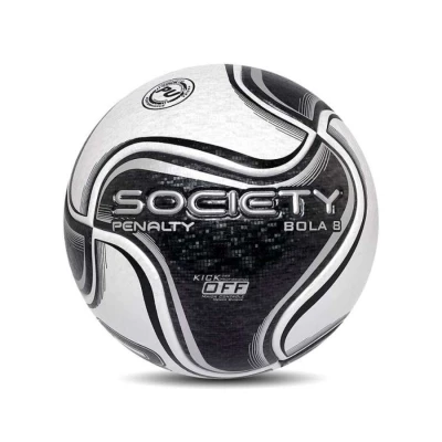 BOLA PENALTY SOCIETY 8 X - Branco/preto