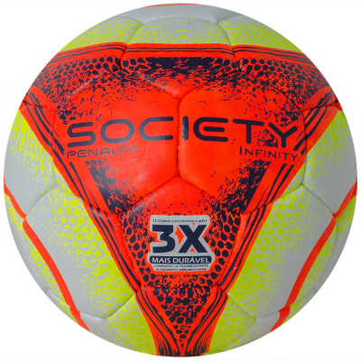 BOLA PENALTY SOCIETY INFINITY VIII - Branco/laranja