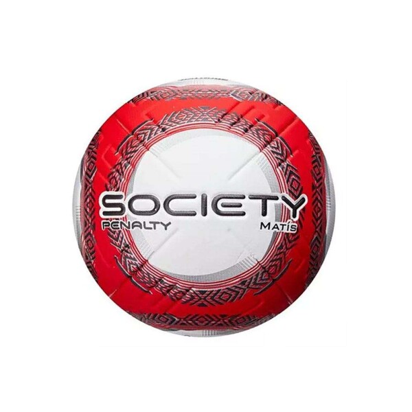 BOLA PENALTY SOCIETY MATIS XXIII - Branco/vermelho
