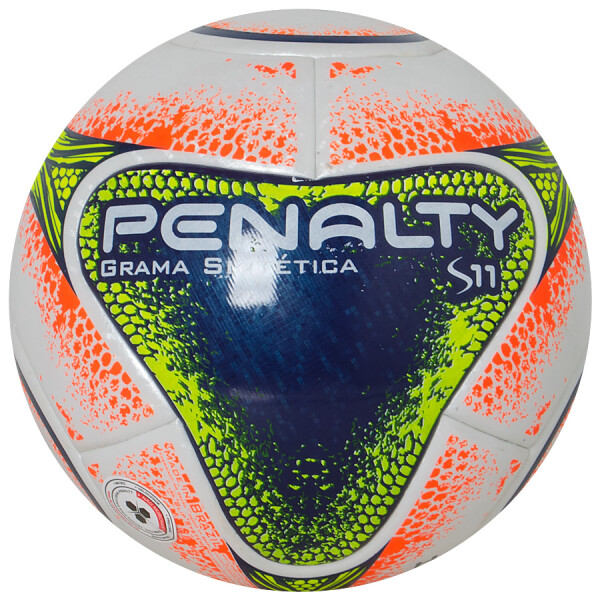 BOLA PENALTY SOCIETY S11 R1 KICK OFF VIII - Branco/laranja