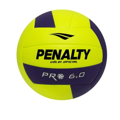 BOLA PENALTY VOLEI 6.0 PRO X 541604 - Amarelo/roxo