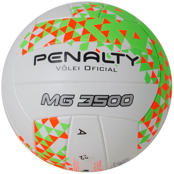 BOLA PENALTY VÔLEI MG 3500 VIII - Branco/laranja
