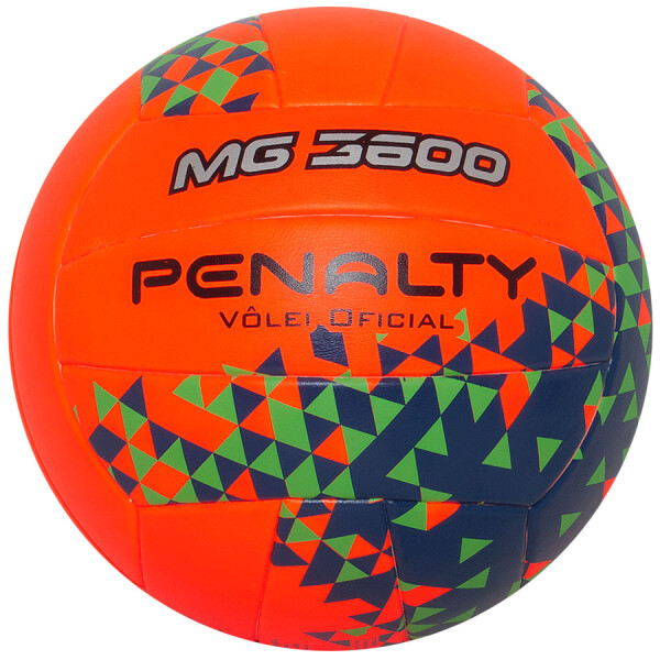 BOLA PENALTY VÔLEI MG 3600 FUSION VIII - Laranja/verde