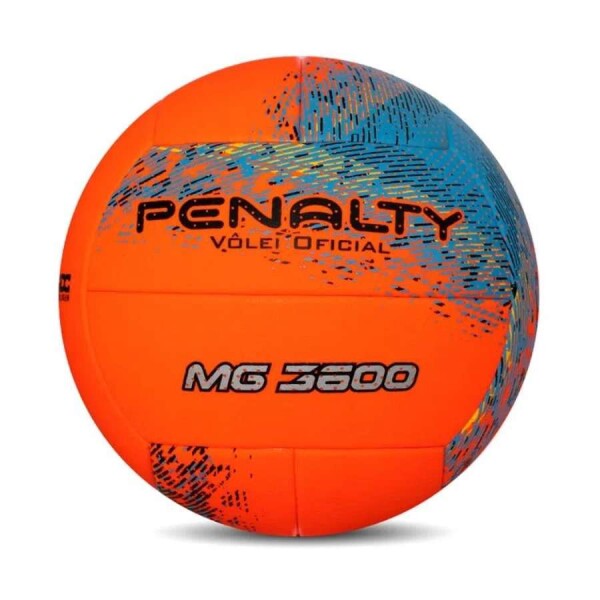 BOLA PENALTY VÔLEI MG3600 XXI - Laranja/azul