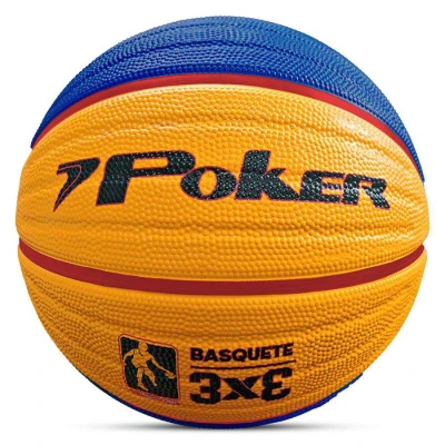 BOLA POKER BASQUETE 3X3 05516 - Amarelo/azul