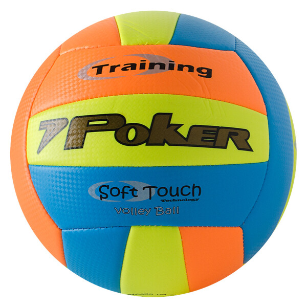 BOLA POKER VOLLEYBALL SOFT TOUCH - Amarelo/laranja