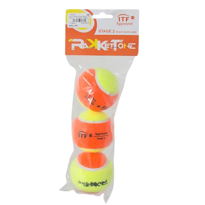 BOLA RAKKETTONE BEACH TENNIS COM 3 BOLAS - Amarelo/laranja