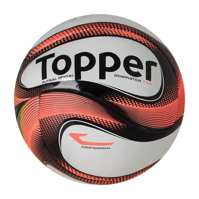 BOLA TOPPER FUTSAL DOMINATOR PRO - Branco/laranja