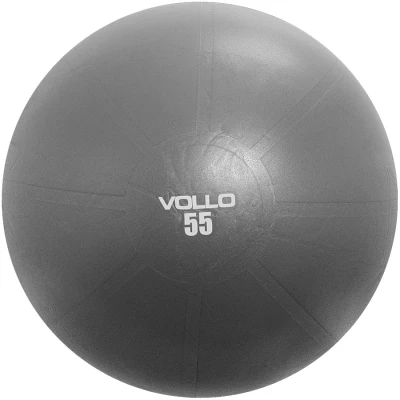BOLA VOLLO GYM 55CM COM BOMBA - Grafite