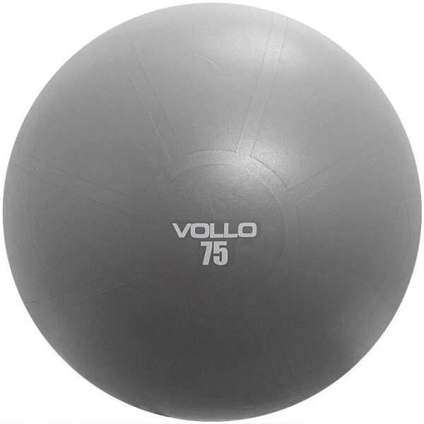 BOLA VOLLO GYM 75CM COM BOMBA - Grafite