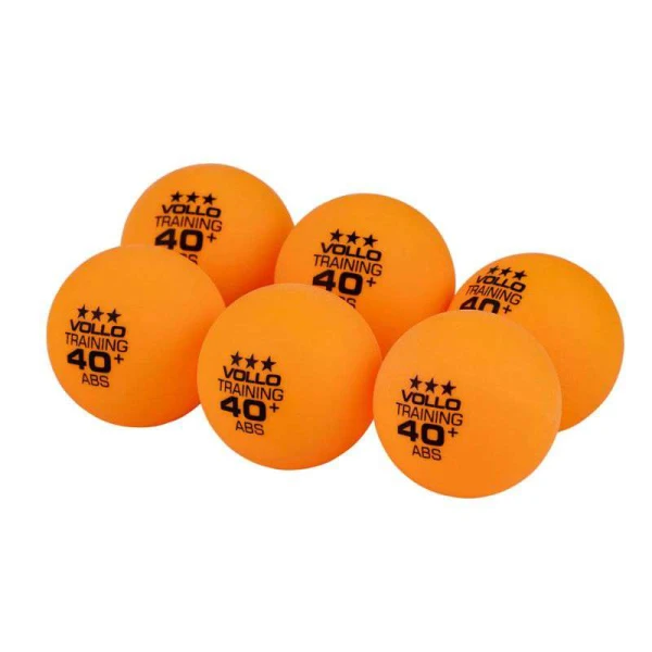 BOLA VOLLO TENIS DE MESA 3 ESTRELAS C/6 - Laranja
