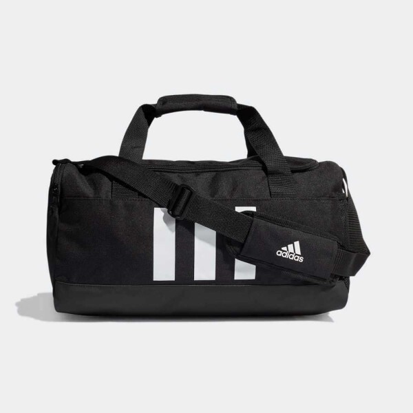 BOLSA ADIDAS DUFFEL ESSENTIALS 3-STRIPES PEQUENA UNISSEX - Preto/branco