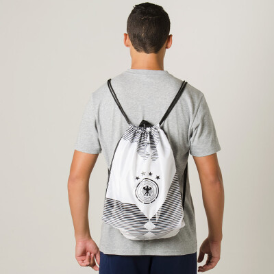 BOLSA ADIDAS GYMBAG ALEMANHA SAQUINHO - Preto/branco