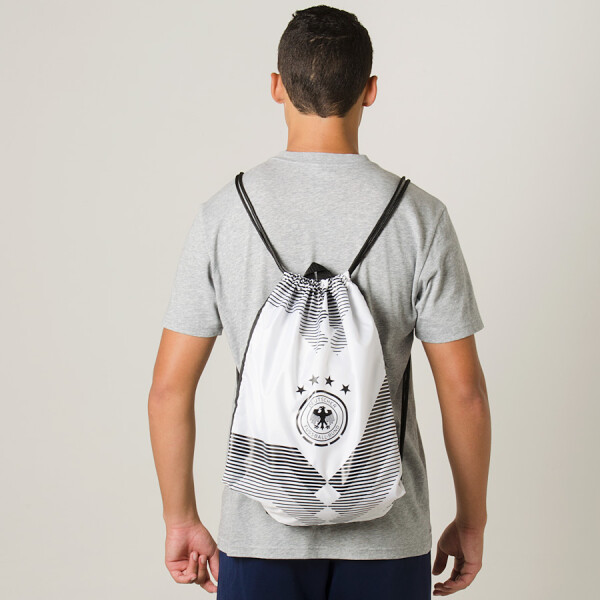 BOLSA ADIDAS GYMBAG ALEMANHA SAQUINHO - Preto/branco