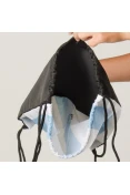 BOLSA ADIDAS GYMBAG ARGENTINA SAQUINHO - Preto/azul celeste
