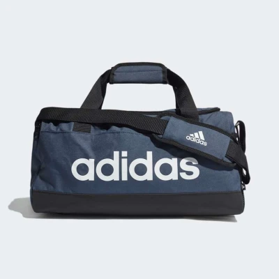 BOLSA ADIDAS LINEAR DUFFEL S UNISSEX - Marinho/branco